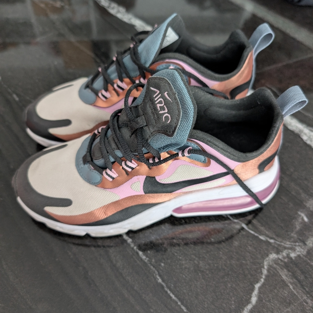 Nike Air Max Sneakers in Black, Pink, and Gray